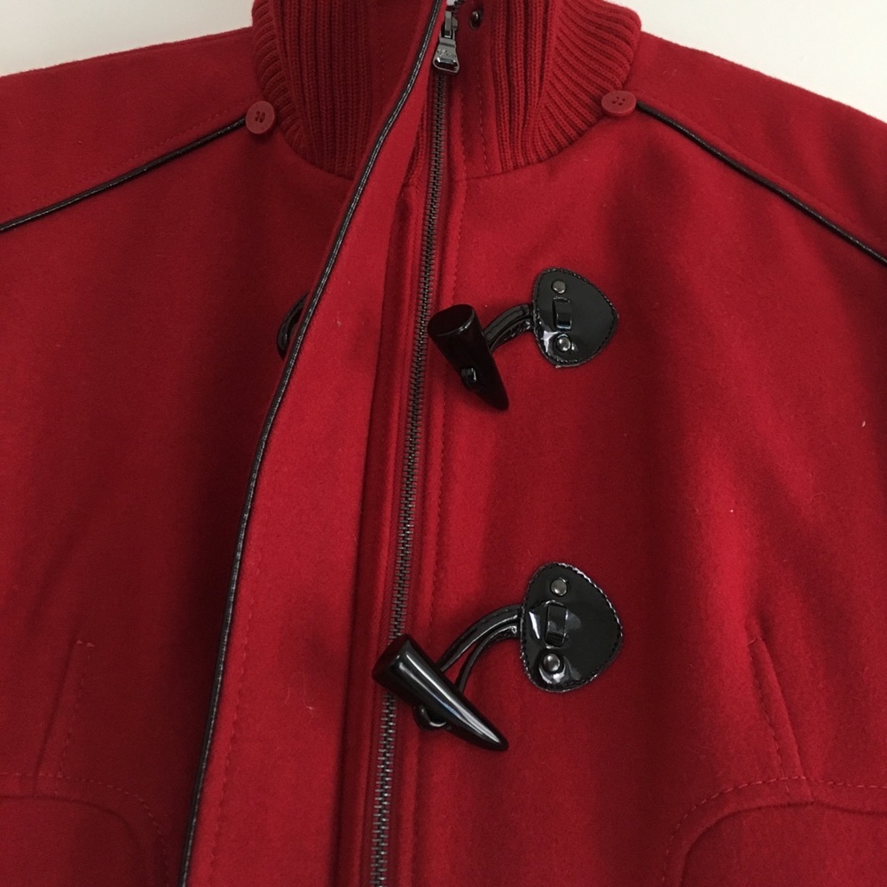 GUESS Los Angeles Wool Toggle Button/Zip Pea Coat - Picture 3 of 7